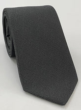 Dark Charcoal Gray Mulberrywood Weave Silk Tie MWT-19